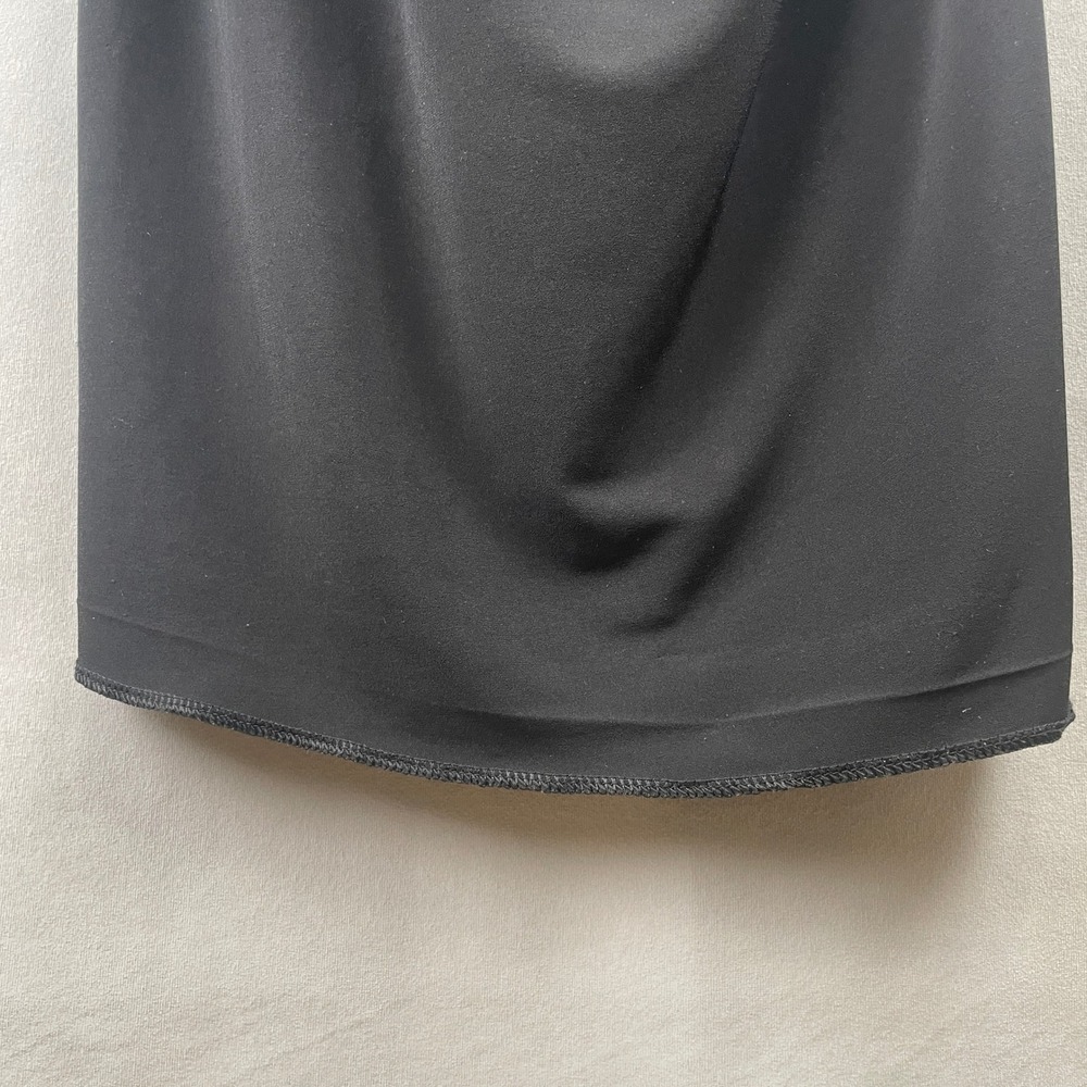 VICTORIAS SECRET Black Sleeveless Draped Sheath Stretch Dress L Cocktail Party - Picture 11 of 15